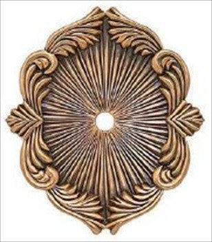 Edgar Berebi 8321/1: 1-3/4 Decorative Round Back Plate - Museum Gold Plate