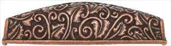 Edgar Berebi 8322ac: 3-1/2" cc Rookwood Bin Cabinet Pull - Artisan Copper
