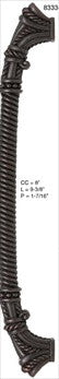 Edgar Berebi 8333/44: 8 cc Americana Appliance Pull - Oiled Bronze