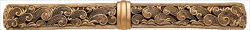 Edgar Berebi 8336/1: 6 cc Somerset Cabinet Pull - Museum Gold Plate