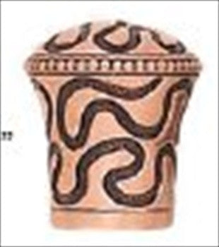 Edgar Berebi 8338bc: 3/4 Ruffles Cabinet Knob - Burnished Copper