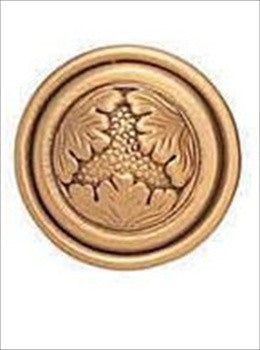 Edgar Berebi 8341/1: 7/8 Greco Cabinet Knob - Museum Gold Plate