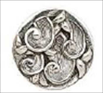 Edgar Berebi 8348/6: 13/16" Somerset Cabinet Knob - Burnished Silver Plate