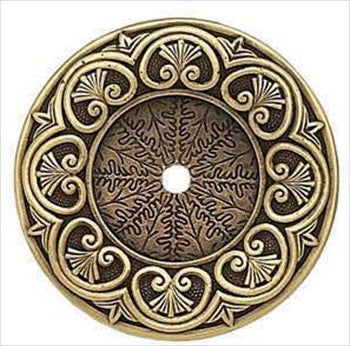 Edgar Berebi 8353bb: 1-13/16 York Back Plate - Burnished Brass