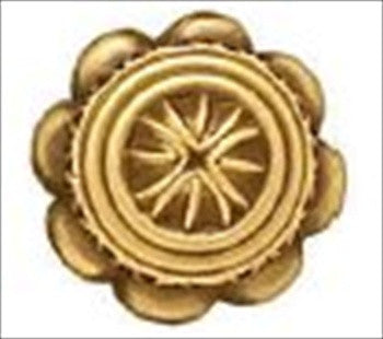 Edgar Berebi 8354fg: 15/16 Geneve Cabinet Knob - Florentine Gold Plate
