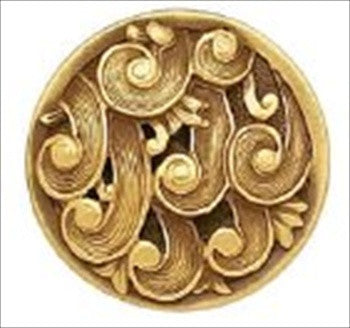 Edgar Berebi 8366fg: 1-5/16 Somerset Cabinet Knob - Florentine Gold Plate