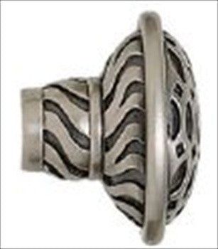 Edgar Berebi 8371an: 1-1/4 Milan Oval Cabinet Knob - Antique Nickel