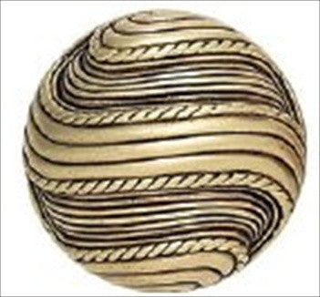 Edgar Berebi 8378bb: 1-3/8 Waldorf Cabinet Knob - Burnished Brass