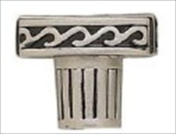 Edgar Berebi 8385an: 1-1/8 Greco Oval Cabinet Knob - Antique Nickel