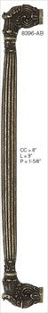 Edgar Berebi 8396ab: 8 cc Geneve Cabinet Pull - Artisan Brass