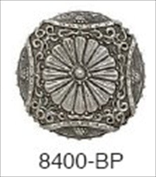 Edgar Berebi 8400bp: 1 Bristol Cabinet Knob - Burnished Pewter
