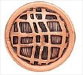 Edgar Berebi 8406bc: 1 Linen Weave Cabinet Knob - Burnished Copper