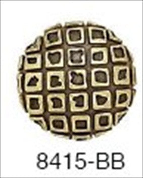 Edgar Berebi 8415bb: 7/8 Rio Cabinet Knob - Burnished Brass