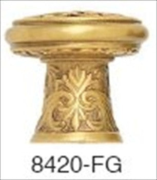 Edgar Berebi 8420fg: 1-1/16 Glendale Court Cabinet Knob - Florentine Gold Plate