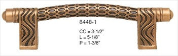 Edgar Berebi 8448/1: 3-1/2" cc Milan Cabinet Pull - Museum Gold Plate