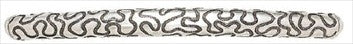 Edgar Berebi 8452/6: 3-1/2" cc Ruffles Cabinet Pull - Burnished Silver Plate
