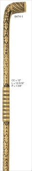 Edgar Berebi 8474/1: 12 cc Nantucket Jewel Appliance Pull - Museum Gold Plate