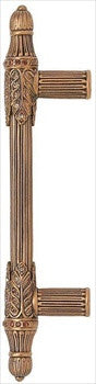 Edgar Berebi 8477/9: 3-1/2" cc Hampton Cabinet Pull - Swarovski Crystal/Museum Gold Plate