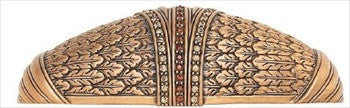 Edgar Berebi 8501/9: 3-1/2" cc Nantucket Cabinet Pull - Swarovski Crystal/Museum Gold Plate