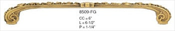 Edgar Berebi 8509fg: 6 cc Somerset Cabinet Pull - Swarovski Crystal/Florentine Gold Plate