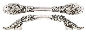Edgar Berebi 8527ms: 3 cc Louis XV Cabinet Pull - Matte Sterling Silver