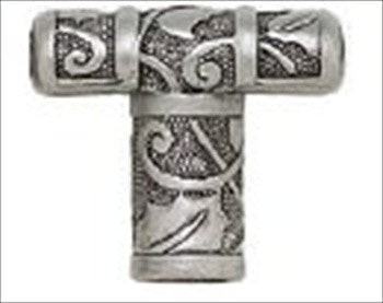 Edgar Berebi 8530bp: 1-3/16 Rookwood T-Bar Cabinet Knob - Burnished Pewter