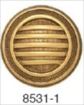 Edgar Berebi 8531/1: 1-1/8 Cabinet Knob - Museum Gold Plate