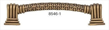 Edgar Berebi 8546/1: 3-1/2" cc Yacht Club Cabinet Pull - Museum Gold Plate