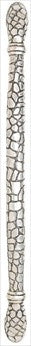 Edgar Berebi 8578/6: 8 cc Key Largo Alligator Appliance Pull - Burnished Silver Plate