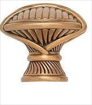 Edgar Berebi 8639/1: 1-3/8 Rio Cabinet Pull - Museum Gold Plate