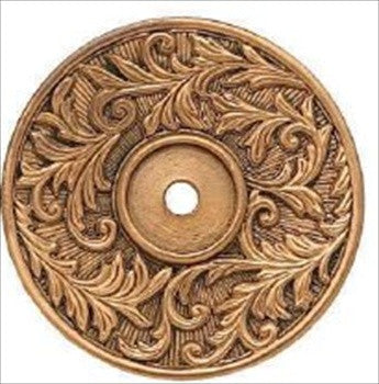 Edgar Berebi 8643/1: 2-1/8" Glendale Back Plate - Museum Gold Plate