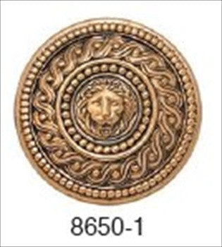 Edgar Berebi 8650/1: 1-5/16 Empire Cabinet Knob - Museum Gold Plate