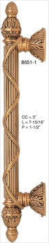 Edgar Berebi 8651/1: 5 cc Hyde Park Cabinet Pull - Museum Gold Plate