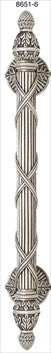 Edgar Berebi 8651/6: 5 cc Hyde Park Cabinet Pull - Burnished Silver Plate