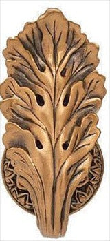 Edgar Berebi 8684/1: 1-1/4 Louis XV Cabinet Knob w/Backplate- Museum Gold Plate