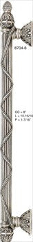 Edgar Berebi 8704/6: 8 cc Hyde Park Appliance Pull - Burnished Silver Plate