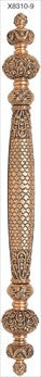 Edgar Berebi x8310/9: 6 cc Newport Cabinet Pull - Swarovski Crystal/Museum Gold Plate