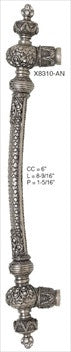 Edgar Berebi x8310an: 6 cc Newport Cabinet Pull - Swarovski Crystal/Antique Nickel