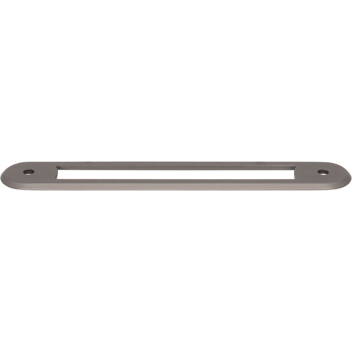 Top Knobs TK3353AG: 5-1/16" Brockwell Oval Backplate - Ash Gray