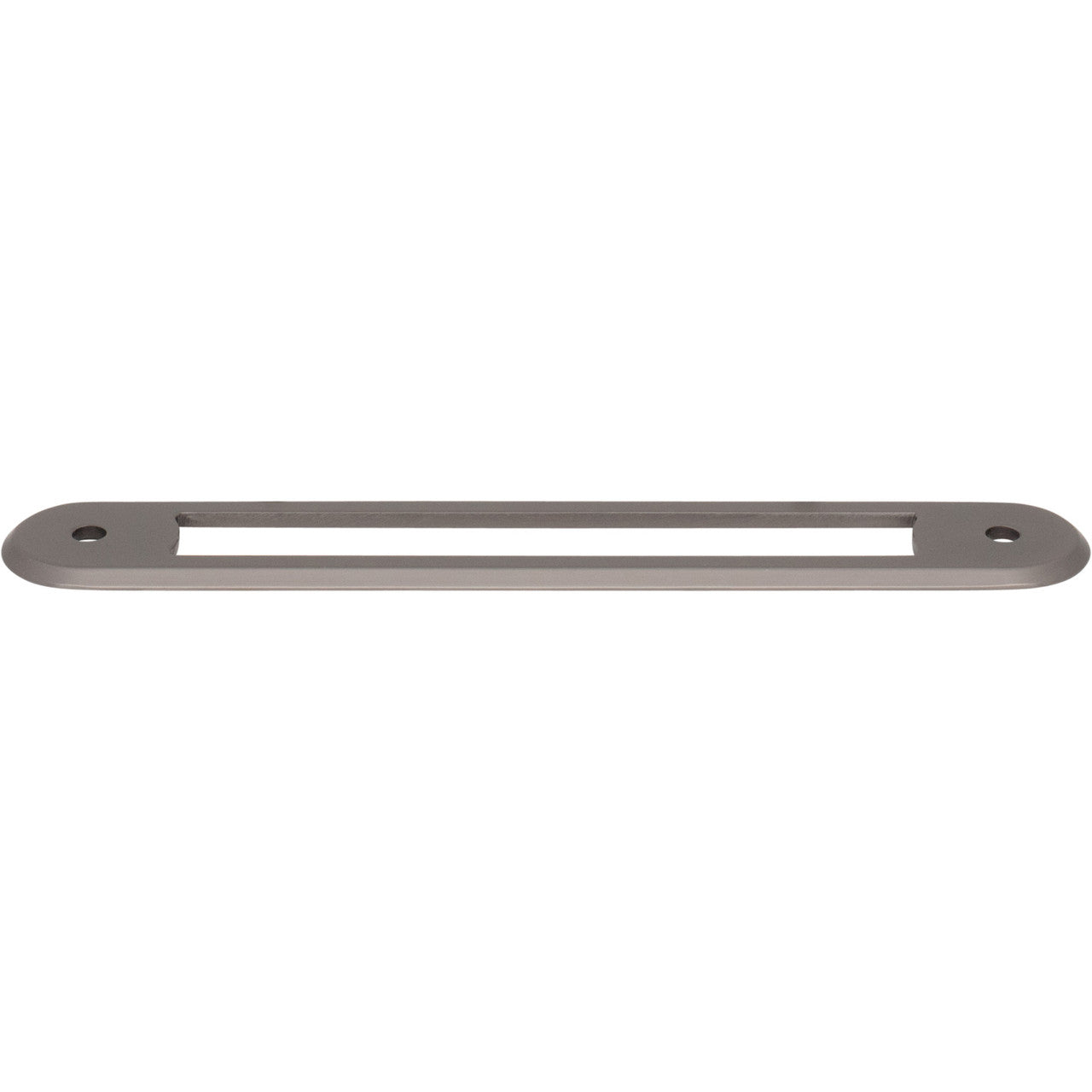Top Knobs TK3353AG: 5-1/16" Brockwell Oval Backplate - Ash Gray