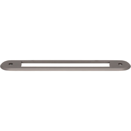 Top Knobs TK3353AG: 5-1/16" Brockwell Oval Backplate - Ash Gray