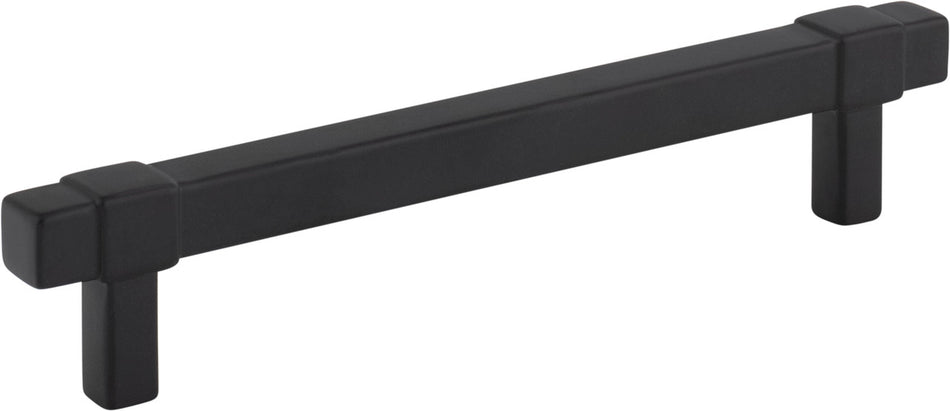 Jeffrey Alexander 293-128MB: 128mm cc Zane Cabinet Pull - Matte Black