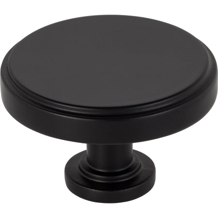 Jeffrey Alexander 171L-MB: 1-3/4" Richard Cabinet Knob - Matte Black