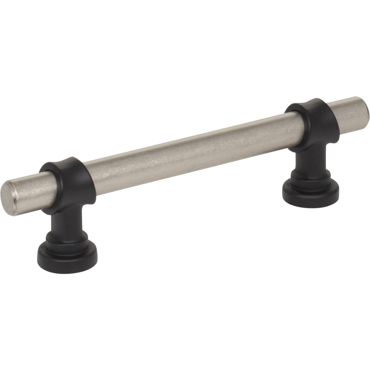 Top Knobs M2707: 3-3/4" cc Dakota Bit Cabinet Pull - Pewter Antique/Flat Black