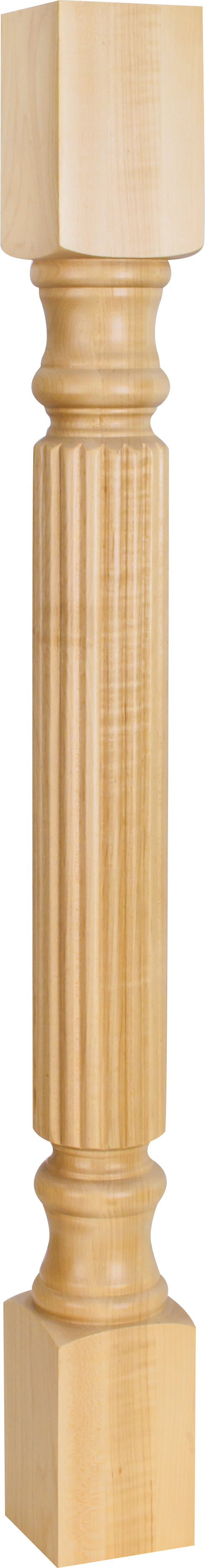 Hardware Resources P2RW: 3-1/2" x 3-1/2" x 35-1/2" Reed Post - Rubberwood