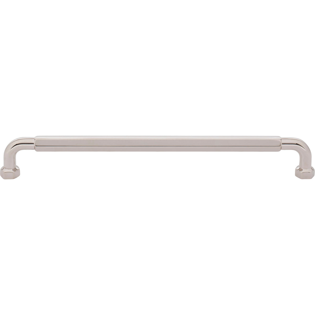 Top Knobs TK3205PN: 8-13/16" cc Dustin Cabinet Pull - Polished Nickel