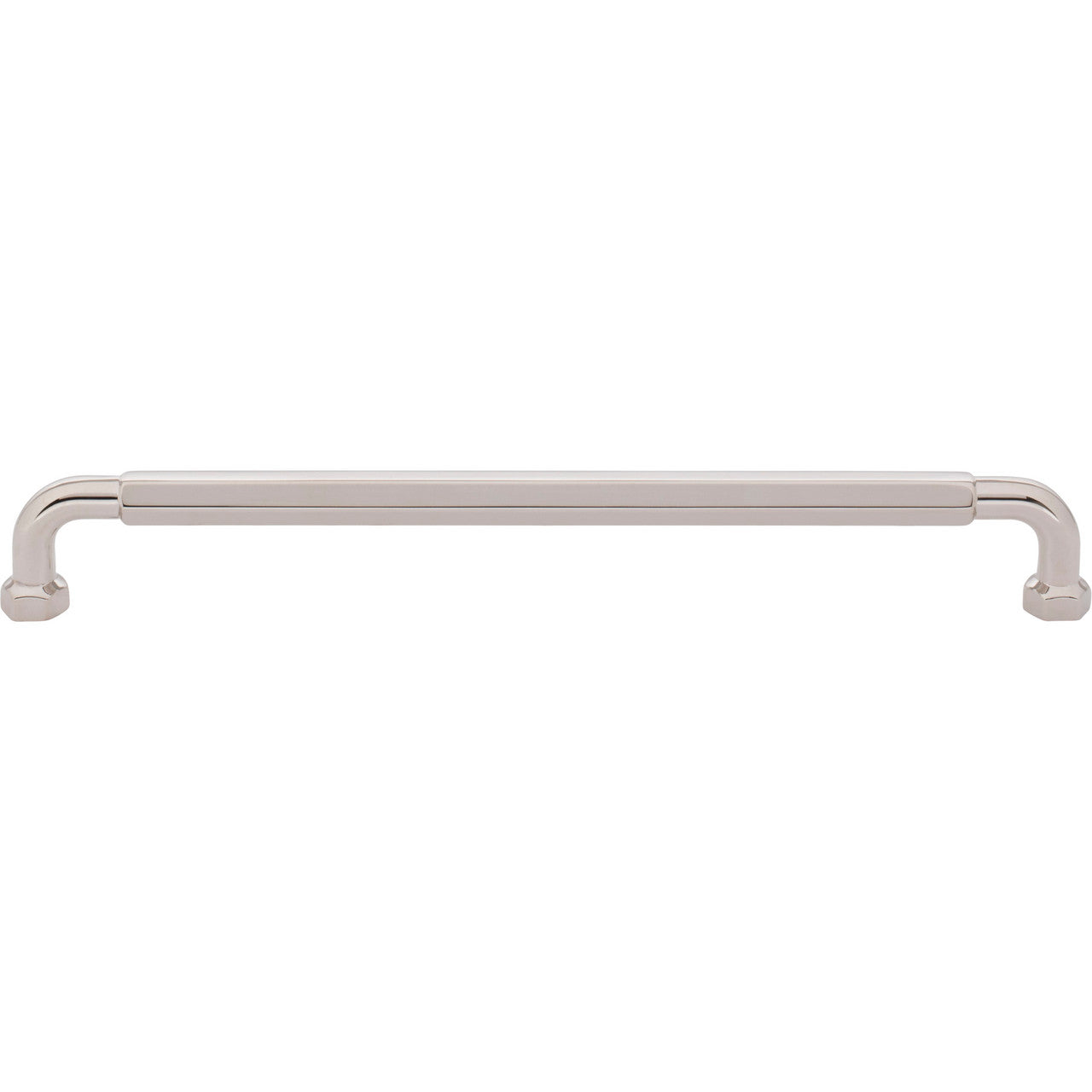 Top Knobs TK3205PN: 8-13/16" cc Dustin Cabinet Pull - Polished Nickel