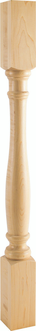Hardware Resources P1-3ALD: 3" x 3" x 35-1/2" Turned Post - Alder