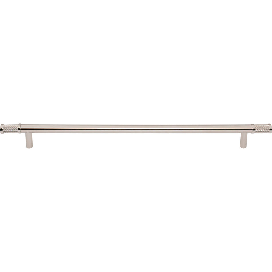 Top Knobs TK3237PN: 12" cc Burnham Bar Cabinet Pull - Polished Nickel