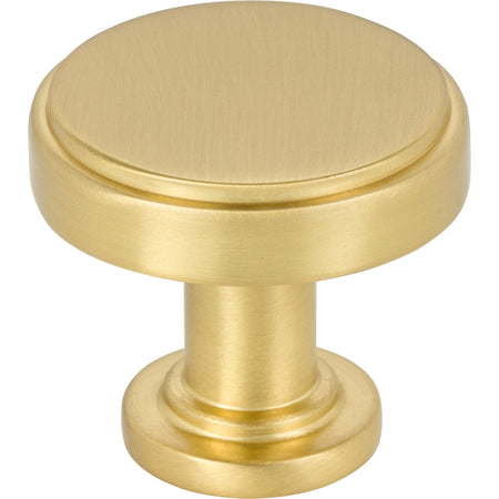 Jeffrey Alexander 171BG: 1-1/4" Richard Cabinet Knob - Brushed Gold